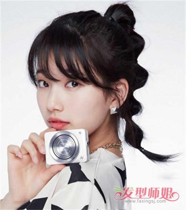 小妹妹都学起的“泡泡辫”萌呆 扮嫩最迷人款梳扎发造型